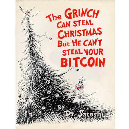 The Grinch Can't Steal Your Bitcoin Christmas Card