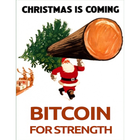 Bitcoin for Strength! Christmas Card