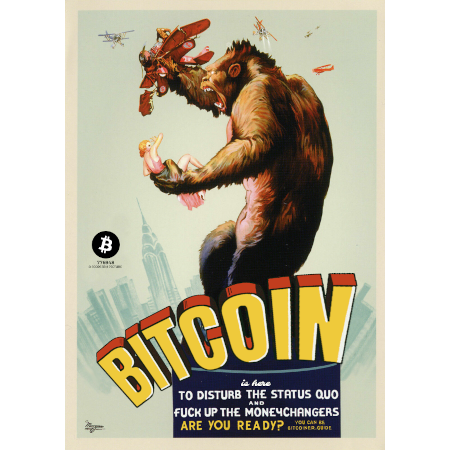 1933 Bitcoin King Kong Poster